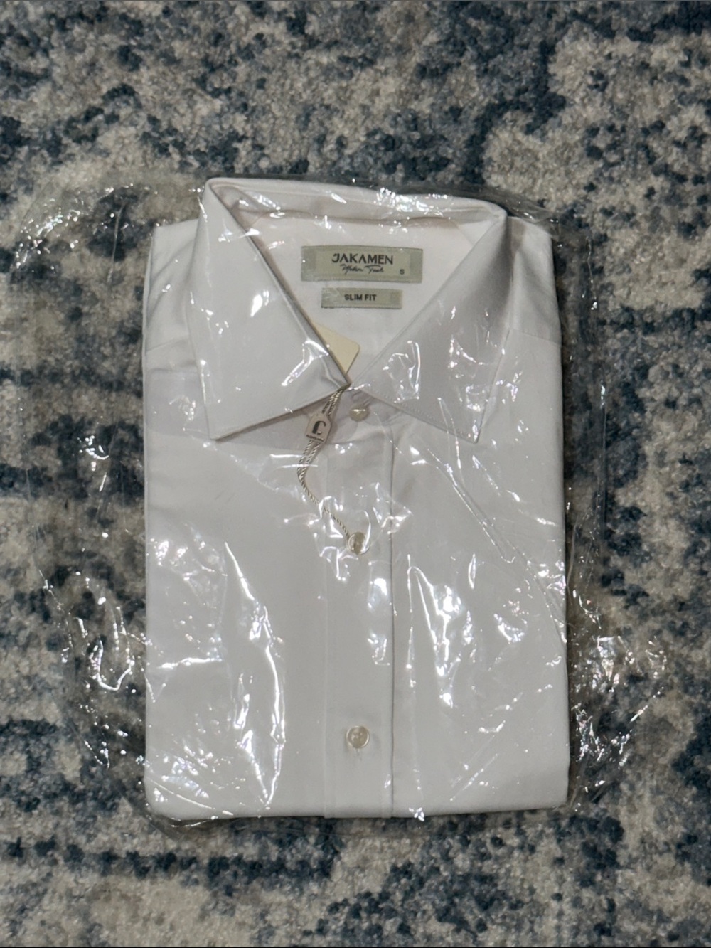Slim Fit White Men’s Dress Shirt